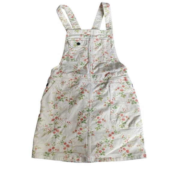 Polo Ralph Lauren Girls 16 Floral Corduroy Overall Dress Jumper Cottagecore - Picture 8 of 8